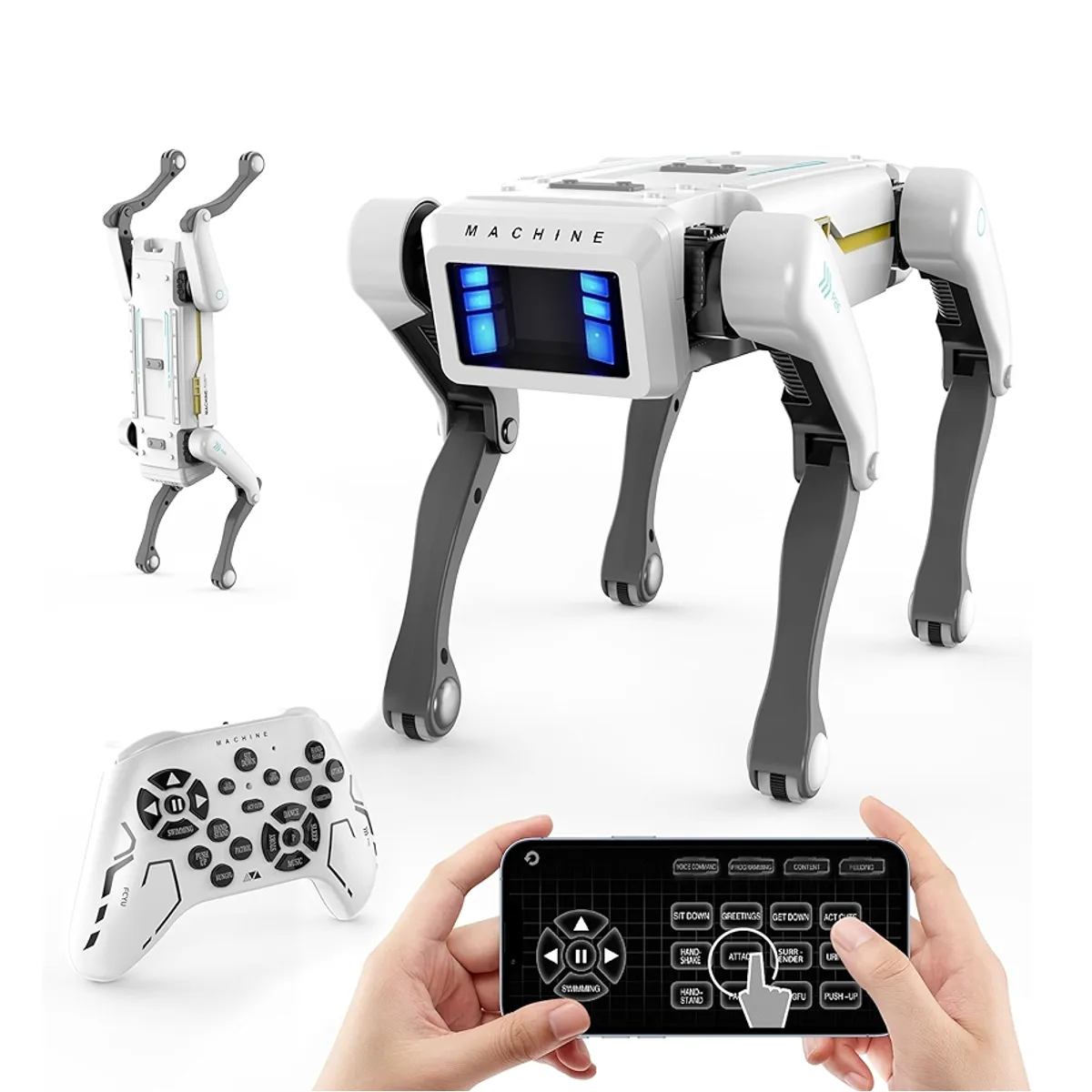 Perro robot Inteligente con múltiples acciones en Lima - vista superior