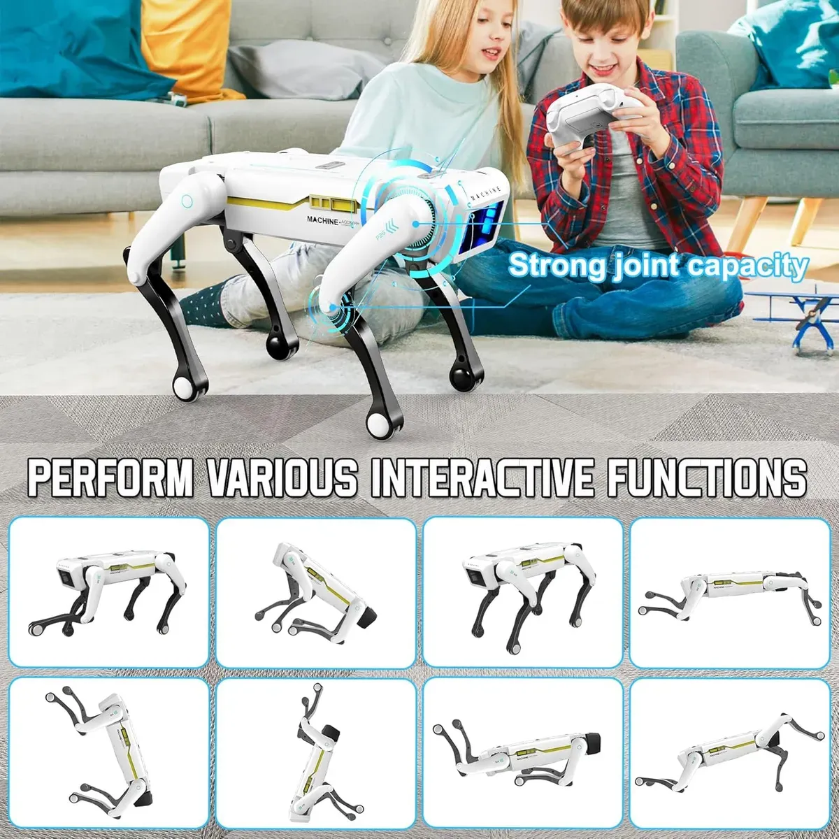 Perro robot Inteligente con múltiples acciones en Lima - detalle