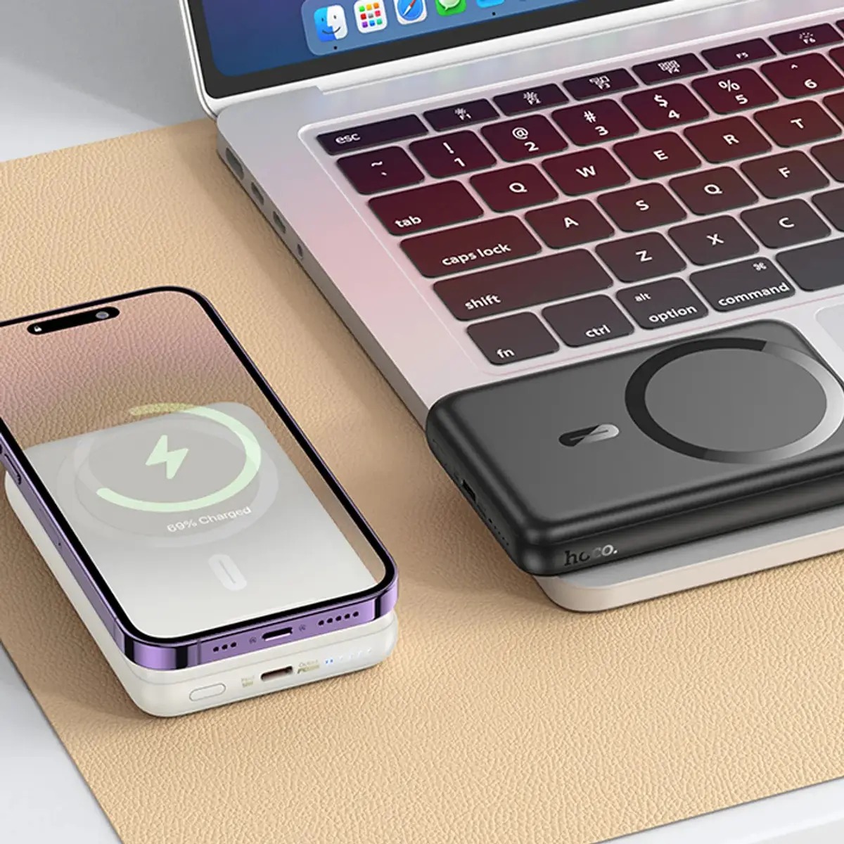 Powerbank Hoco J141 10000mah Carga Rápida Pd20w Magnético Negro miniatura 4