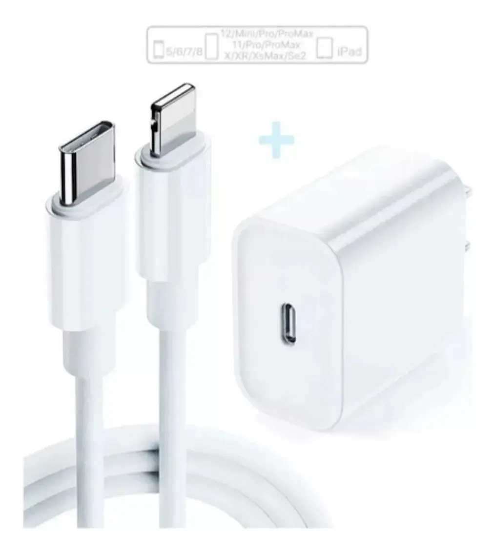 Cargador USB-C 35W con Cable USB-C a Lightning de 2 Metros de Carga Rápida miniatura 3