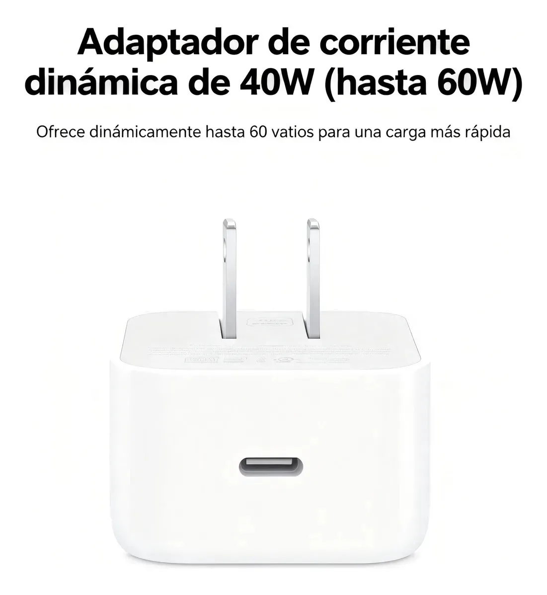 Cargador USB-C 40W (Hasta 60W) con Cable USB-C a USB-C de 2 Metros – Carga Rápida miniatura 3