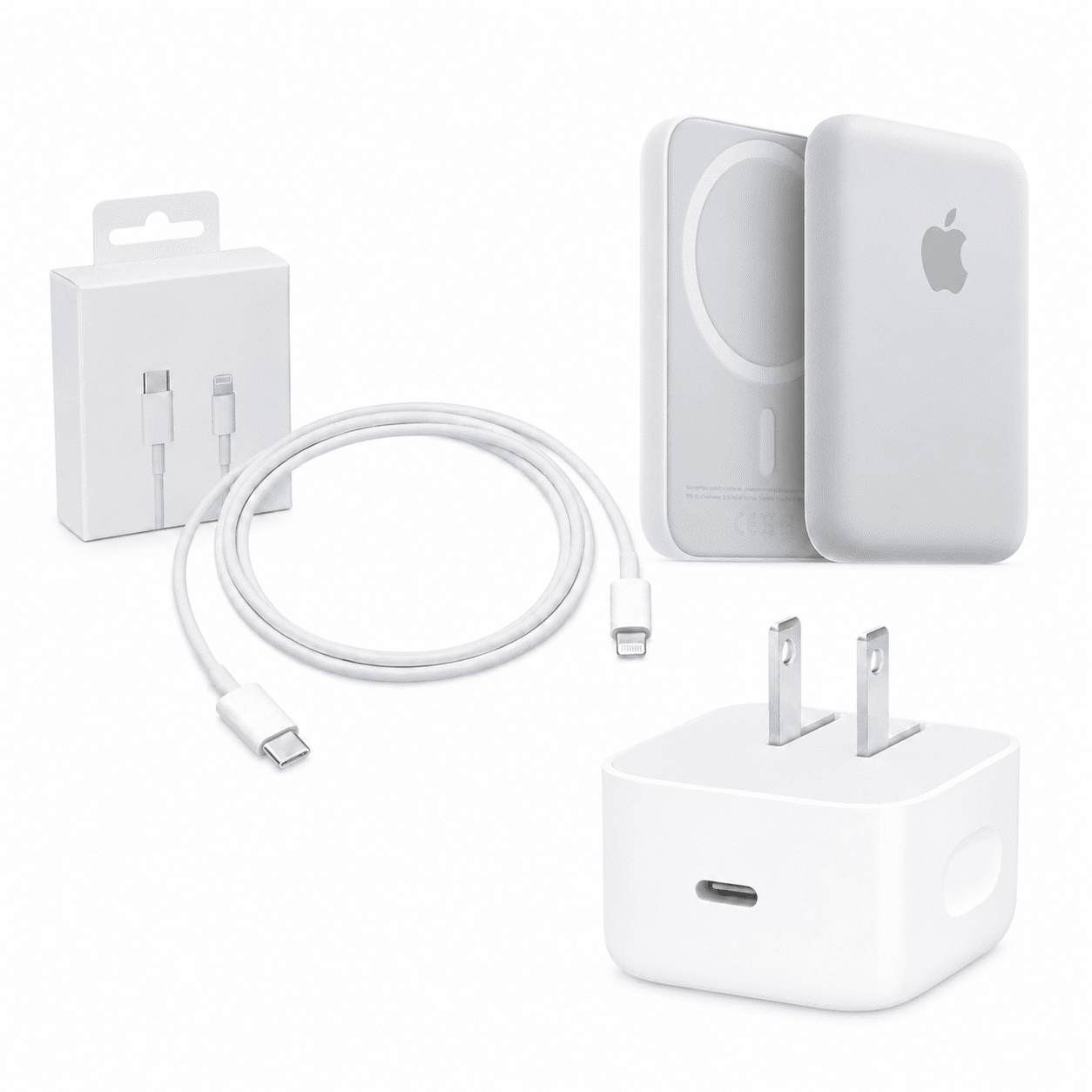 Power Bank MagSafe 20,000 mAh + Cargador USB-C 40W (Hasta 60W) + Cable USB-C a Lightning 2 Metros